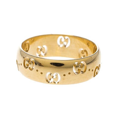 icon band ring by gucci used